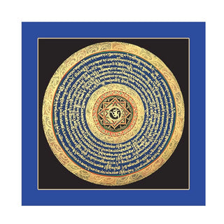 Buddha Gift Tibetan Thangka Painting Six True Words Scripture Handmade Decoration Blind Box(Random Style)