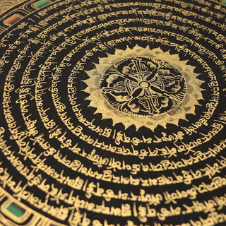 Buddha Gift Tibetan Thangka Painting Six True Words Scripture Handmade Decoration Blind Box(Random Style)