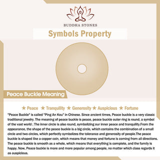 Buddha Gift Peach Wood Peace Buckle Cinnabar Wealth String Bracelet Anklet