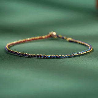 Buddha Gift Colorful Rope Luck Coin Bead Abundance Extra Thin Braided Bracelet