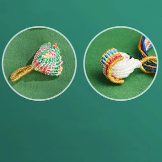 Buddha Gift Colorful Rope Peach Blossom Knot Zongzi Braided Bracelet