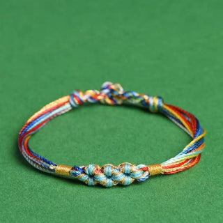 Buddha Gift Colorful Rope Peach Blossom Knot Zongzi Braided Bracelet