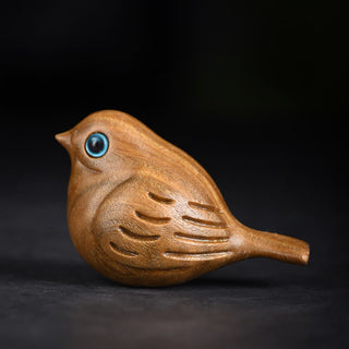 Buddha Gift Mini Magpie Bird Carved Positive Desk Decoration