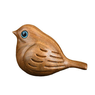 Buddha Gift Mini Magpie Bird Carved Positive Desk Decoration