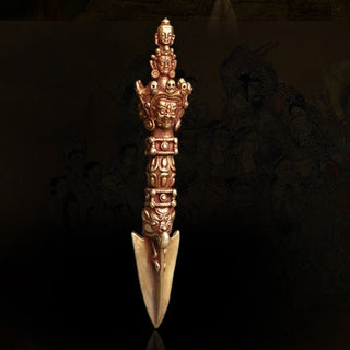 Buddha Gift Handmade Small Nepal Vajra Dorje Strength Copper Metal Decoration