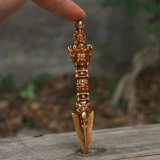 Buddha Gift Handmade Small Nepal Vajra Dorje Strength Copper Metal Decoration