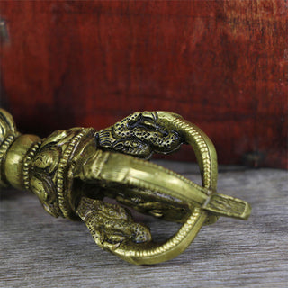 Buddha Gift Handmade Nepal Five Prong Vajra Dorje Copper Metal Decoration