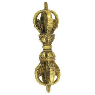 Buddha Gift Handmade Nepal Five Prong Vajra Dorje Copper Metal Decoration