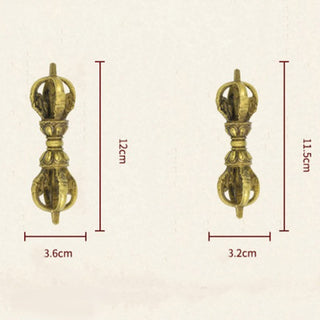 Buddha Gift Handmade Nepal Five Prong Vajra Dorje Copper Metal Decoration