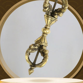 Buddha Gift Handmade Nepal Vajra Dorje Spiritual Power Copper Metal Home Decoration