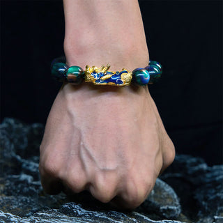 Buddha Gift Colorful Sea Willow Color Change PiXiu Positive Healing Bracelet