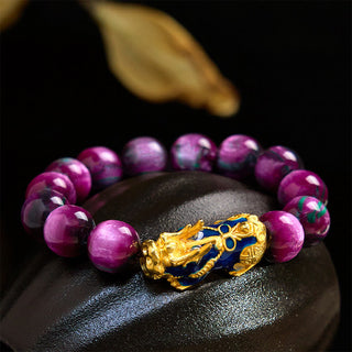 Buddha Gift Colorful Sea Willow Color Change PiXiu Positive Healing Bracelet