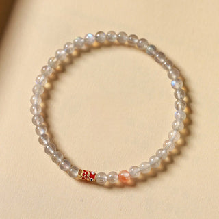 Buddha Gift Ultra-Thin Moonstone Koi Fish Healing Bracelet