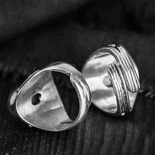 Buddha Gift 925 Sterling Silver Handmade Natural Moonstone Healing Adjustable Ring