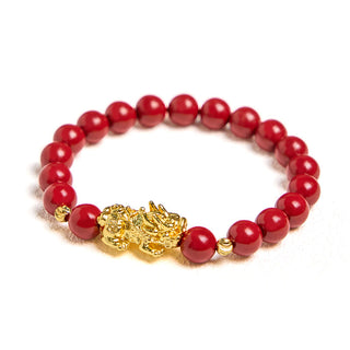 Buddha Gift Cinnabar PiXiu Calm Blessing Bracelet
