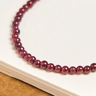Buddha Gift Natural 3mm Garnet Beads PiXiu Flower Purification Multilayer Bracelet