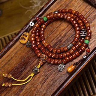 Buddha Gift Tibet 108 Beads Bone Beads Dzi Bead Strength Mala