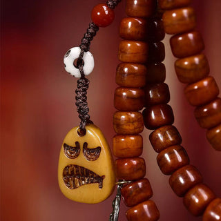 Buddha Gift Tibet 108 Beads Bone Beads Dzi Bead Strength Mala