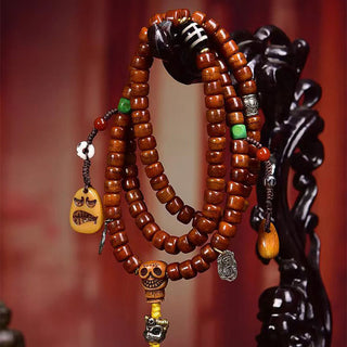 Buddha Gift Tibet 108 Beads Bone Beads Dzi Bead Strength Mala