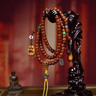 Buddha Gift Tibet 108 Beads Bone Beads Dzi Bead Strength Mala