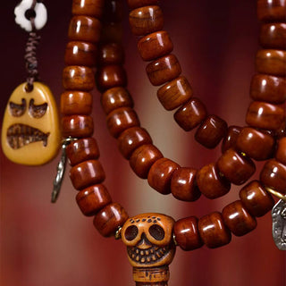 Buddha Gift Tibet 108 Beads Bone Beads Dzi Bead Strength Mala