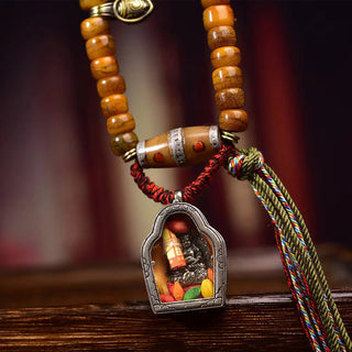 Buddha Gift Tibetan 108 Beads Camel Bone Luck Tassel Mala