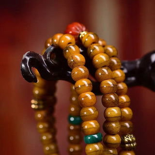 Buddha Gift Tibetan 108 Beads Bone Beads Dzi Bead Keep Away Evil Spirits Mala