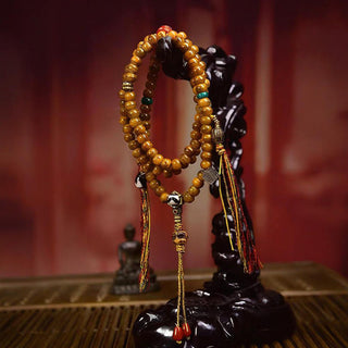 Buddha Gift Tibetan 108 Beads Bone Beads Dzi Bead Keep Away Evil Spirits Mala