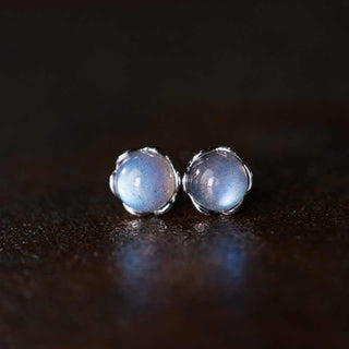 Buddha Gift 925 Sterling Silver Moonstone Positive Earrings