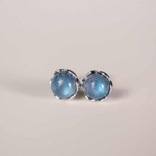 Buddha Gift 925 Sterling Silver Moonstone Positive Earrings