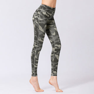 Buddha Gift Camo Print Sports Fitness Yoga High Waist Leggings Women's Yoga Pants