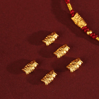 Buddha Gift 999 Gold Luck Protection Koi Fish Handmade Braided String Bracelet