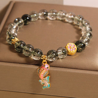 Buddha Gift Green Phantom Koi Fish Lucky Bracelet