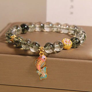 Buddha Gift Green Phantom Koi Fish Lucky Bracelet