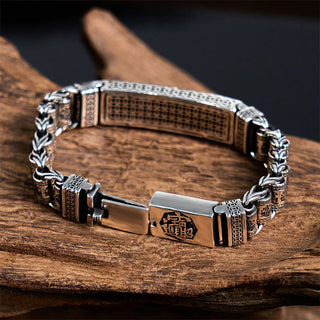 Buddha Gift Tibetan Copper Buckle Prayer Wheel Heart Sutra Pi Xiu Metal Bracelet