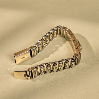 Buddha Gift Tibetan Copper Buckle Prayer Wheel Heart Sutra Pi Xiu Metal Bracelet