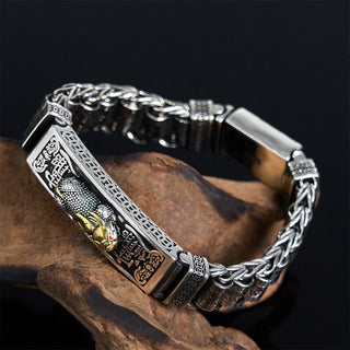 Buddha Gift Tibetan Copper Buckle Prayer Wheel Heart Sutra Pi Xiu Metal Bracelet