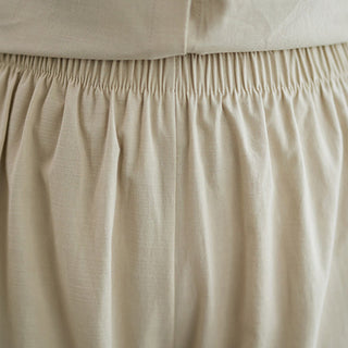 Buddha Gift 2Pcs Casual Solid Color Button Design Half Sleeve Shirt Wide Leg Pants With Pockets Cotton Zen Clothing Women's Set