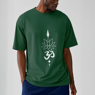 Buddha Gift Om Symbol Lotus Tee T-shirt