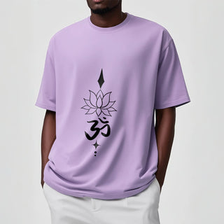 Buddha Gift Om Symbol Lotus Tee T-shirt