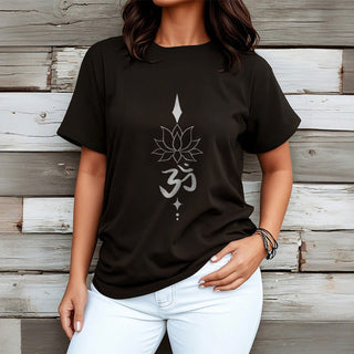 Buddha Gift Om Symbol Lotus Tee T-shirt