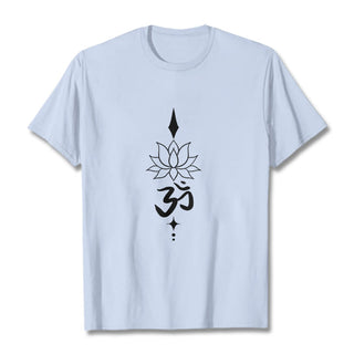Buddha Gift Om Symbol Lotus Tee T-shirt