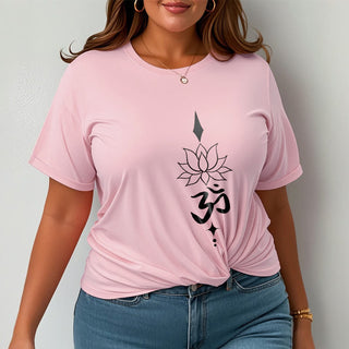 Buddha Gift Om Symbol Lotus Tee T-shirt