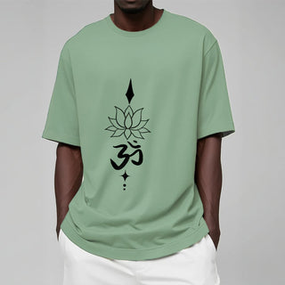 Buddha Gift Om Symbol Lotus Tee T-shirt