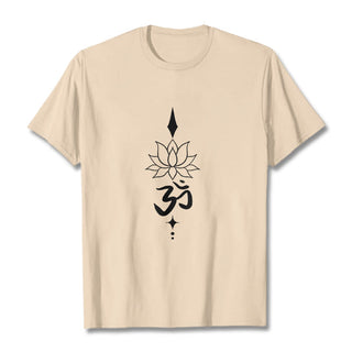 Buddha Gift Om Symbol Lotus Tee T-shirt