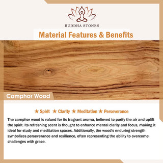 Buddha Gift Camphor Wood Yin Yang Ox Engraved Clarity Bracelet