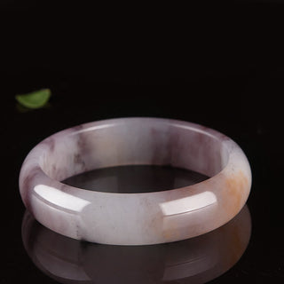 Buddha Gift Purple Jade Happiness Protection Bracelet Bangle