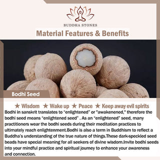 Buddha Gift Tibetan Mala White Bodhi Seed Peace Bracelet