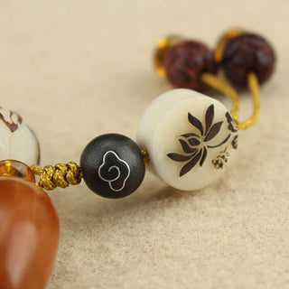 Buddha Gift Tibetan Mala White Bodhi Seed Peace Bracelet