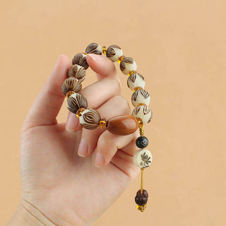 Buddha Gift Tibetan Mala White Bodhi Seed Peace Bracelet
